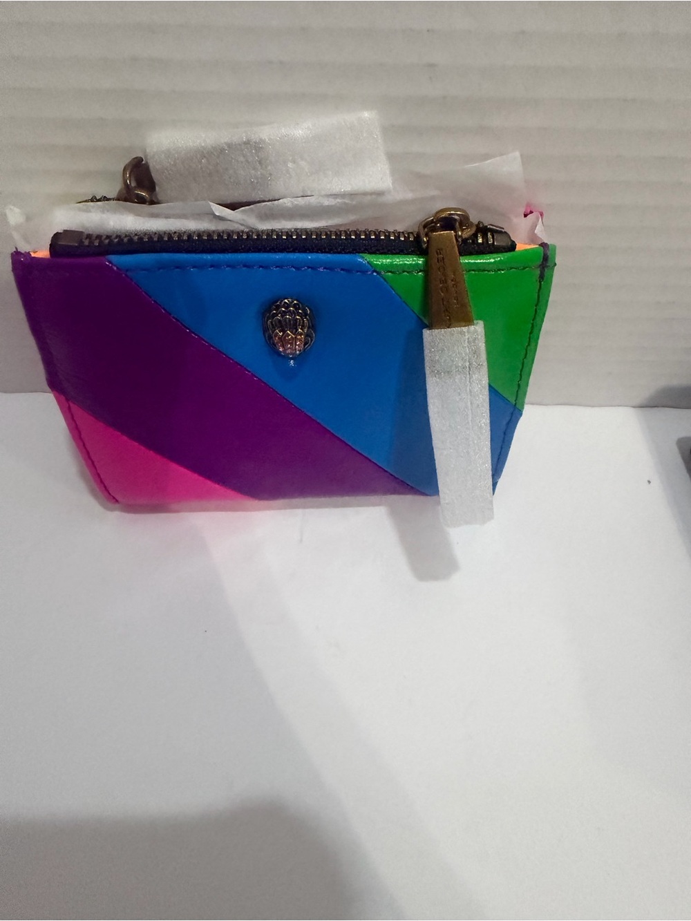 Kurt Geiger London Colorful Striped Snap Wallet